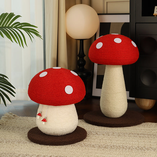 Mushroom Cat Climbing Frame with Scratching Post