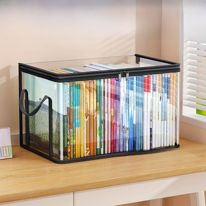 Foldable Transparent Book Storage Box