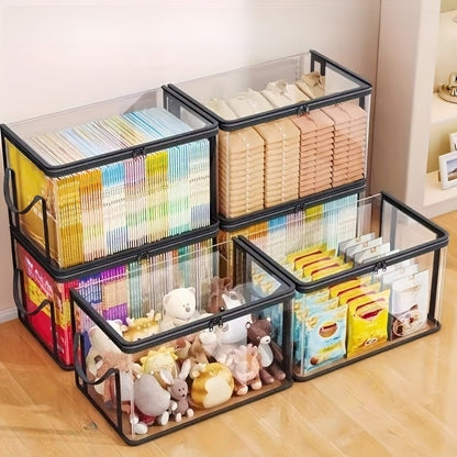 Foldable Transparent Book Storage Box