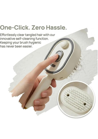 Rechargeable 3 in 1 Hair straightner brush with Comb