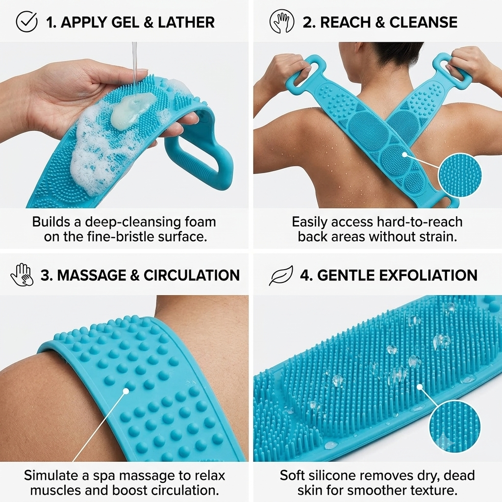Silicone Bath Scrub